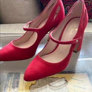 Kate Spade Red Mary Jane Heels